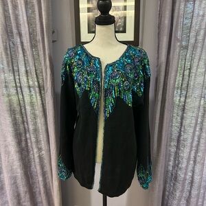 Vintage Cervelle Peacock Cardigan